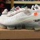 Off-White X Nike Air VaporMax White AA3831-100 Kickbulk foot Sneaker Camera photos