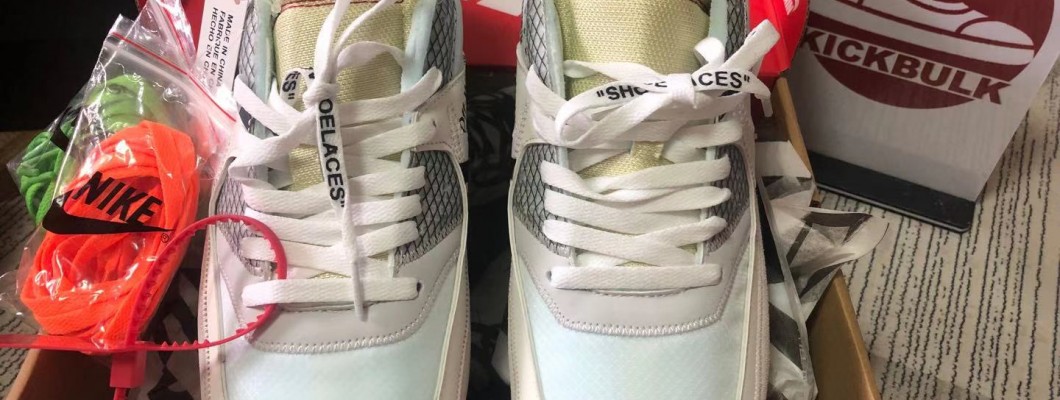 Off-White X Nike Air Max 90 White AA7293-100 Kickbulk Sneaker Camera photos Off-White X Nike Air Max 90 White AA7293-100 Kickbulk Sneaker Camera photos