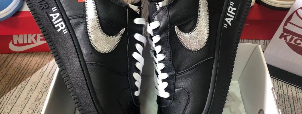 Off-White X Nike Air Force 1 Black AO4606-001 Kickbulk Sneaker Shoes retail free shipping