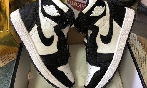 AIR JORDAN 1 RETRO HIGH OG WMN'S TWIST 'PANDA' BLACK/WHITE CD0461-007 Kickbulk Sneaker shoes retail wholesale Bulk order good price