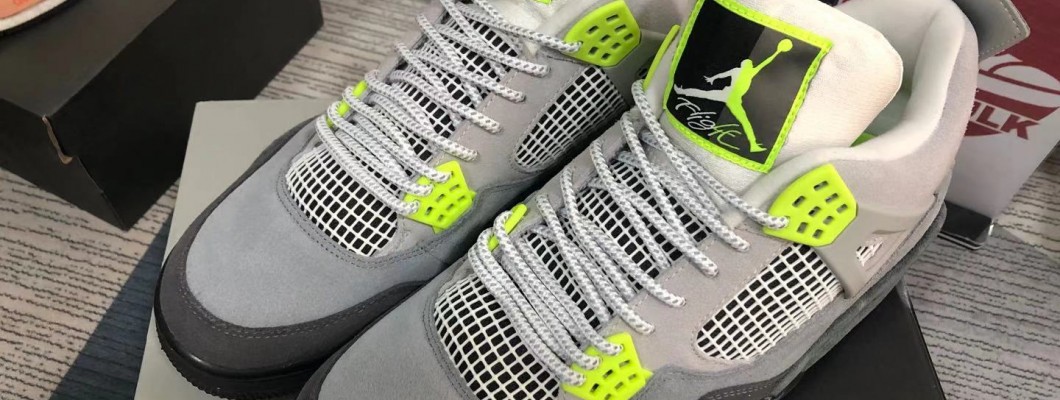 Air Jordan 4 Retro SE 'Neon 95' CT5342-007 Kickbulk Sneaker camera photos