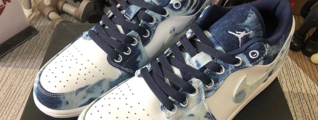 Air Jordan 1 Low 'Washed Denim' CZ8455-100 Kickbulk Sneaker Camera Photos