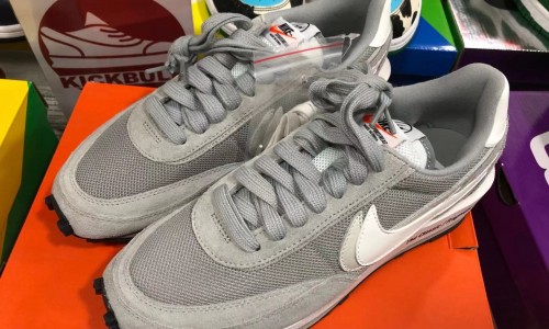 FRAGMENT DESIGN X SACAI X LDV WAFFLE 'LIGHT SMOKE GREY' DH2684-001 Kickbulk Sneaker Camera photos