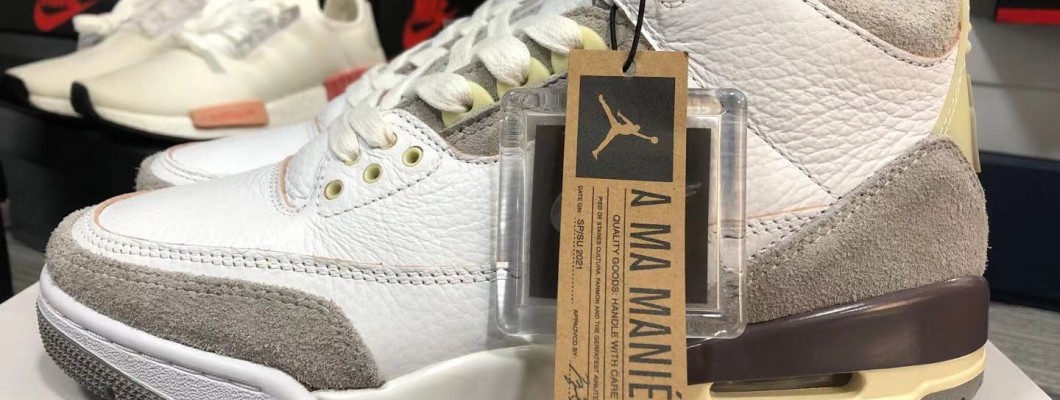 AIR JORDAN 3 X A MA MANIÉRE WMNS RETRO SP 'RAISED BY WOMEN' DH3434-110 Kickbulk Sneaker Camera photos