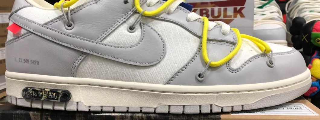 OFF-WHITE X NIKE DUNK LOW 'LOT 27 OF 50' DM1602-120 Kickbulk Sneaker Camera photos OFF-WHITE X NIKE DUNK LOW 'LOT 27 OF 50' DM1602-120 Kickbulk Sneaker Camera photos