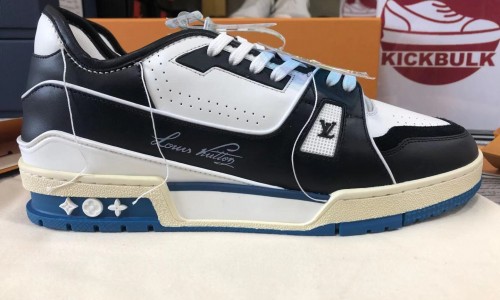 Louis Vuitton Trainer Black Blue Kickbulk Sneaker Camera photos