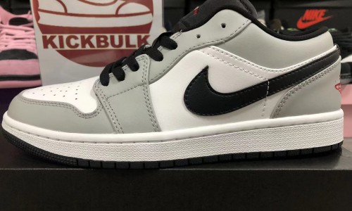 AIR JORDAN 1 LOW 'LIGHT SMOKE GREY' 553558-030 Kickbulk Sneaker Camera photos