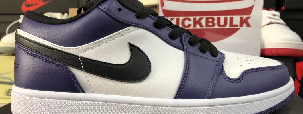 Air Jordan 1 Low 'Court Purple' 553558-500 Kickbulk sneaker camera photos