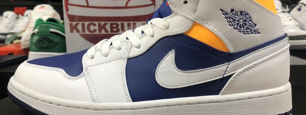 Air Jordan 1 Mid Royal Blue Laser Orange 554724-131 kickbulk sneaker camera photos Air Jordan 1 Mid Royal Blue Laser Orange 554724-131 kickbulk sneaker camera photos