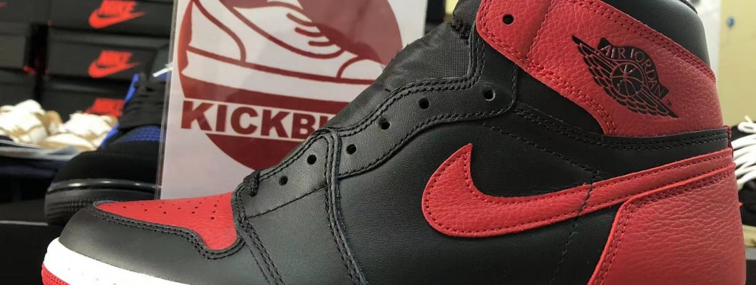 Kickbulk AIR JORDAN 1 RETRO HIGH OG 'BANNED' 2016 555088-001 Sneaker retail wholesale reviews camera photos