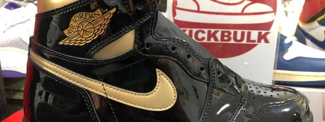 AIR JORDAN 1 HIGH OG 'BLACK GOLD' PATENT LEATHER 555088-032 Kickbulk Sneaker Camera photos reviews AIR JORDAN 1 HIGH OG 'BLACK GOLD' PATENT LEATHER 555088-032 Kickbulk Sneaker Camera photos reviews