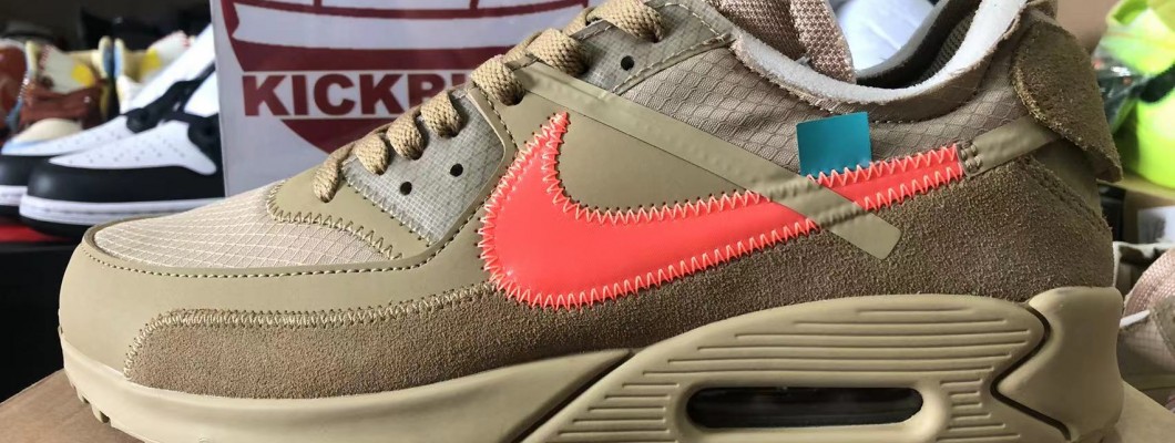 Off-White X Nike Air Max 90 Desert Ore AA7293-200 Kickbulk Sneakers shoes retail wholesale free shipping reviews camera photos Off-White X Nike Air Max 90 Desert Ore AA7293-200 Kickbulk Sneakers shoes retail wholesale free shipping reviews camera photos