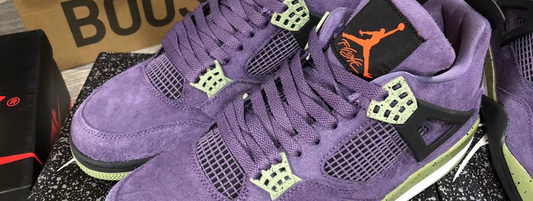 Air Jordan 4 'Canyon Purple' 2022 AQ9129-500 Kickbulk Sneaker Camera photos