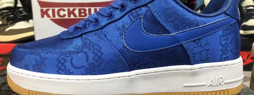 CLOT X Nike Air Force 1 PRM 'Royal Silk' CJ5290-400 Kickbulk Sneaker Camera photos CLOT X Nike Air Force 1 PRM 'Royal Silk' CJ5290-400 Kickbulk Sneaker Camera photos