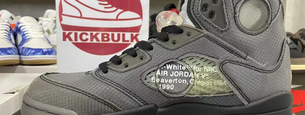 OFF-WHITE X Air Jordan 5 Retro SP 'Muslin' CT8480-001 Kickbulk Sneaker shoes Camera photos reviews