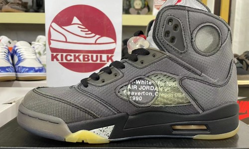 OFF-WHITE X Air Jordan 5 Retro SP 'Muslin' CT8480-001 Kickbulk Sneaker shoes Camera photos reviews