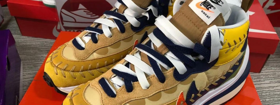 Sacai x Jean Paul Gaultier x Nike VaporWaffle Sesame DH9186-200 Kickbulk Sneaker Camera photos reviews Sacai x Jean Paul Gaultier x Nike VaporWaffle Sesame DH9186-200 Kickbulk Sneaker Camera photos reviews