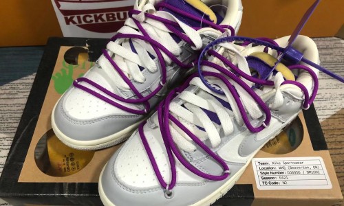 OFF-WHITE X DUNK LOW 'LOT 28 OF 50' DM1602-111 Kickbulk Sneaker Camera photos