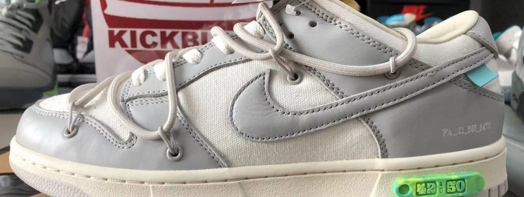 OFF-WHITE X NIKE DUNK LOW 'LOT 42 OF 50' DM1602-117 Kickbulk Sneaker Camera Photos OFF-WHITE X NIKE DUNK LOW 'LOT 42 OF 50' DM1602-117 Kickbulk Sneaker Camera Photos