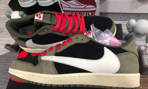 Travis Scott x Air Jordan 1 Low Dark Green DM7866-196 Kickbulk Sneaker Camera Photos