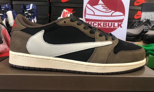 Travis Scott X Air Jordan 1 Low Cactus Jack CQ4277-001 Kickbulk Sneaker Camera photos