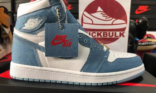 Kickbulk Air Jordan 1 High OG 'Denim' WMNS 2022 DM9036-104  legit Sneaker shoes retail wholesale Camera photos customer reviews