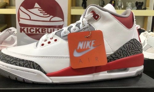 Kickbulk AIR JORDAN 3 RETRO 'FIRE RED' 2022 DN3707-160 Sneakers shoes camera photos reviews