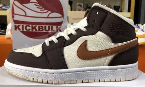 Air Jordan 1 Mid Brown Fleece 2022 DO6699-200 Kickbulk Sneaker shoes camera photos reviews