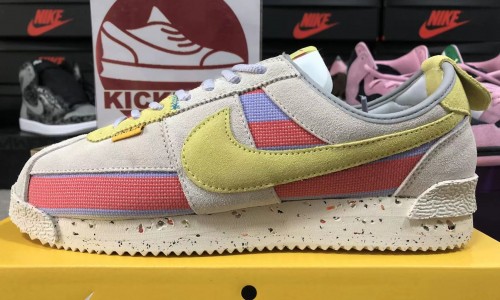 UNION LA X NIKE CORTEZ SP 'GREY FOG LEMON FROST' 2022 DR1413-100 Kickbulk Sneaker Camera photos