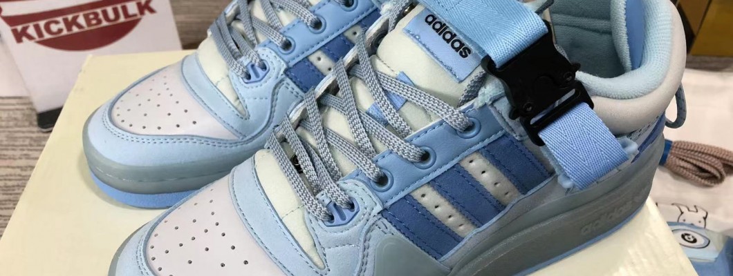 BAD BUNNY X ADIDAS FORUM BUCKLE LOW 'BLUE TINT' 2022 GY9693 Kickbulk Sneaker shoes reviews Camera photos