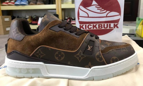 Louis Vuitton 20ss Trainer brown Casual Shoes Kickbulk Sneaker shoes reviews Camera photos