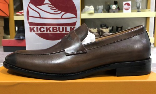 LV leather shoes Louis Vuitton Kickbulk Sneaker custom made free shipping