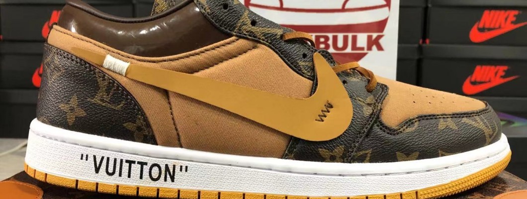 LOUIS VUITTON X AIR JORDAN 1 Low LV Kickbulk Sneaker Camera photos