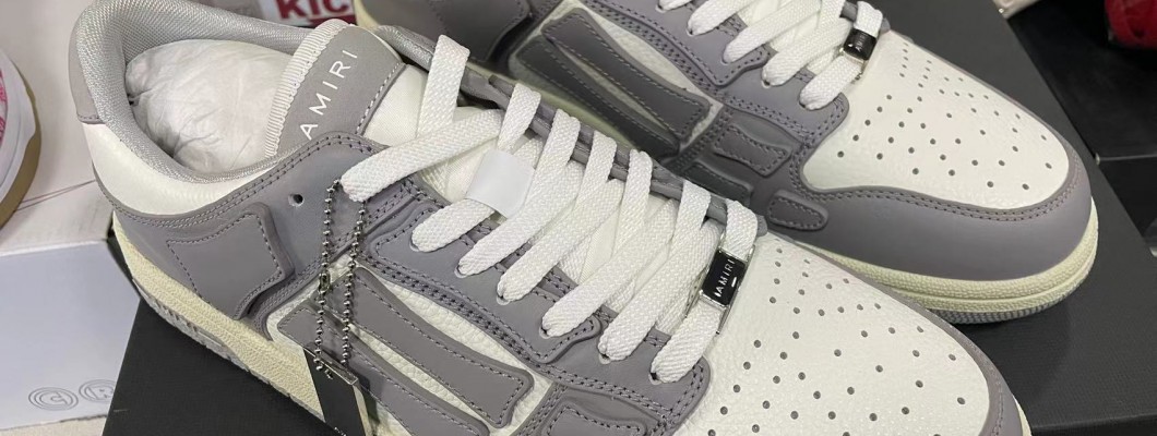 A.M.I.R.I Skel Top Low White Grey MFS003-043 Kickbulk Sneaker shoes Camera photos reviews A.M.I.R.I Skel Top Low White Grey MFS003-043 Kickbulk Sneaker shoes Camera photos reviews