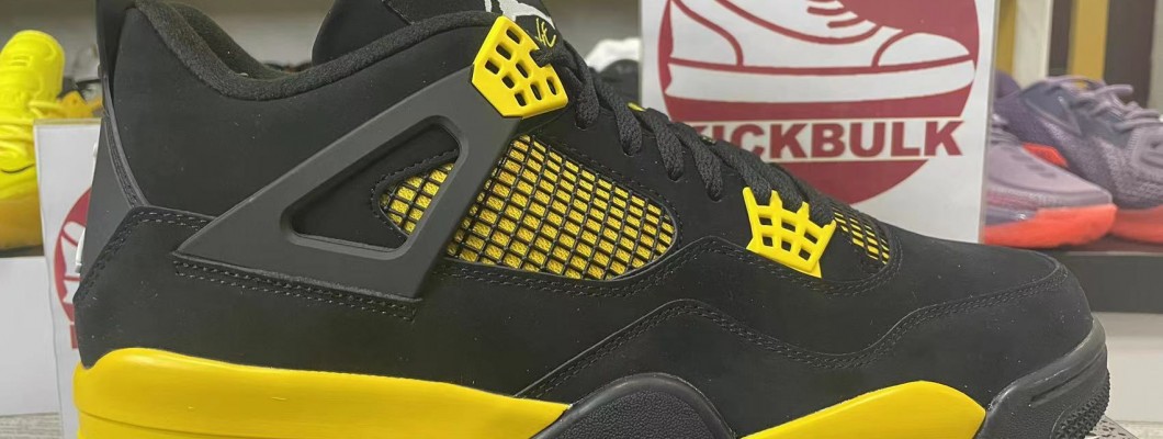 AIR JORDAN 4 RETRO 'THUNDER' 2012 308497-008 Kickbulk Sneaker shoes reviews Camera photos