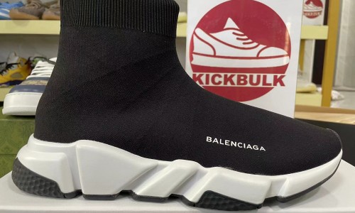 Balenciaga Speed Runner TESS S.GOMMA MAILLE NOIR Black White Sneaker Kickbulk reviews Camera photos