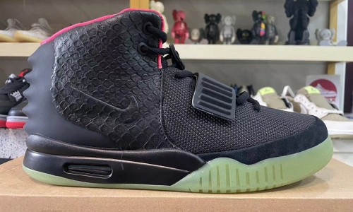 AIR YEEZY 2 NRG 'SOLAR RED' SAMPLE 508214-006 Kickbulk Sneaker sheos retail wholesale free shipping