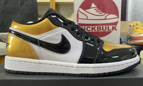 Air Jordan 1 Low Gold Toe CQ9447-700 Kickbulk Sneaker shoes reviews