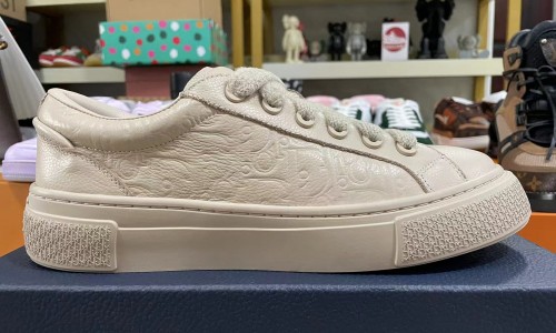 Dior Beige grained calfskin Gravity leather Kickbulk custom made Sneaker shoes reviews