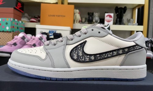 Dior x Air Jordan 1 Low Wolf Grey CN8608-002 Kickbulk Sneaker shoes reviews