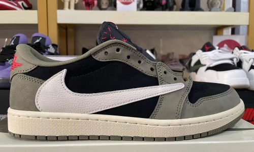 TRAVIS SCOTT X AIR JORDAN 1 LOW OG SP 'BLACK OLIVE' 2024 DM7866-002 Kickbulk Sneakers Sneaker shoes reviews