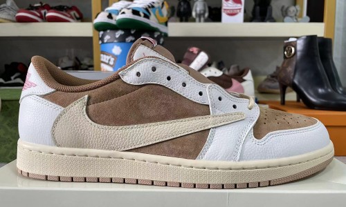 TRAVIS SCOTT X JORDAN 1 LOW OG SP 'SAIL SHY PINK' 2025 DM7866-106 Kickbulk Sneaker shoes reviews