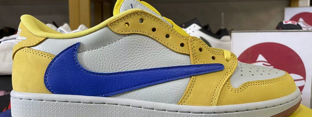 TRAVIS SCOTT X AIR JORDAN 1 RETRO LOW OG SP 'CANARY' 2024 DZ4137-700 Kickbulk Sneaker camera photos