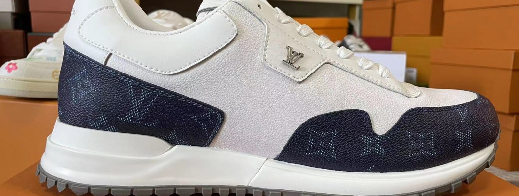 LV trainer sneakers white blue kickbulk shoes reviews