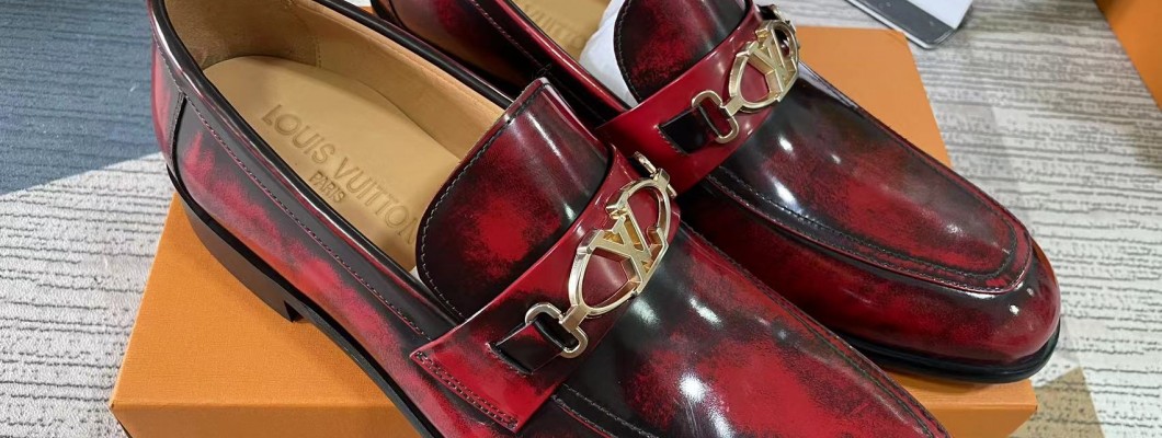 LV red leather shoes custom made kickbulk luxury wholesale reviews