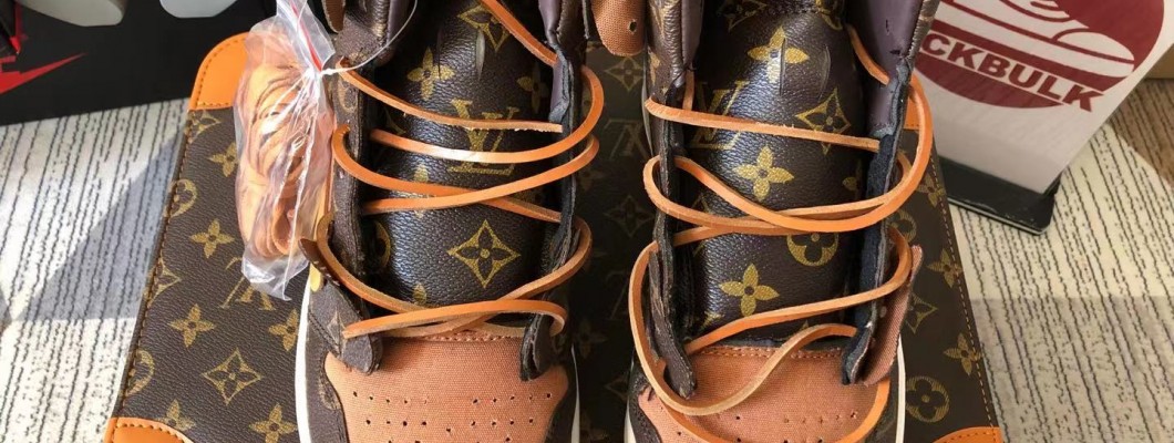 LOUIS VUITTON X NIKE AIR JORDAN 1 High KickBulk Sneaker Shoes Mobile phone photos LOUIS VUITTON X NIKE AIR JORDAN 1 High KickBulk Sneaker Shoes Mobile phone photos