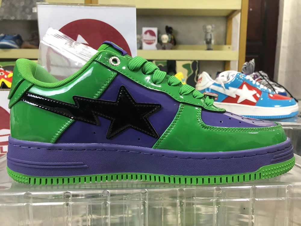 A Bathing Ape Bape Sta Low Green Sneaker 1173191904 10 - www.kickbulk.co