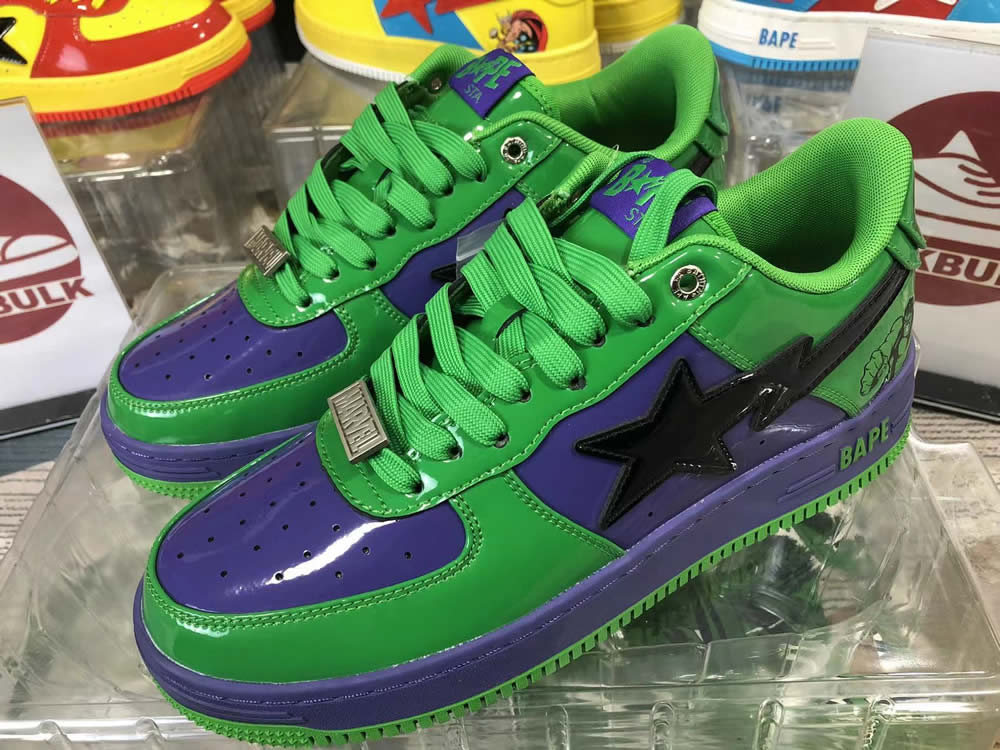 A Bathing Ape Bape Sta Low Green Sneaker 1173191904 4 - www.kickbulk.co