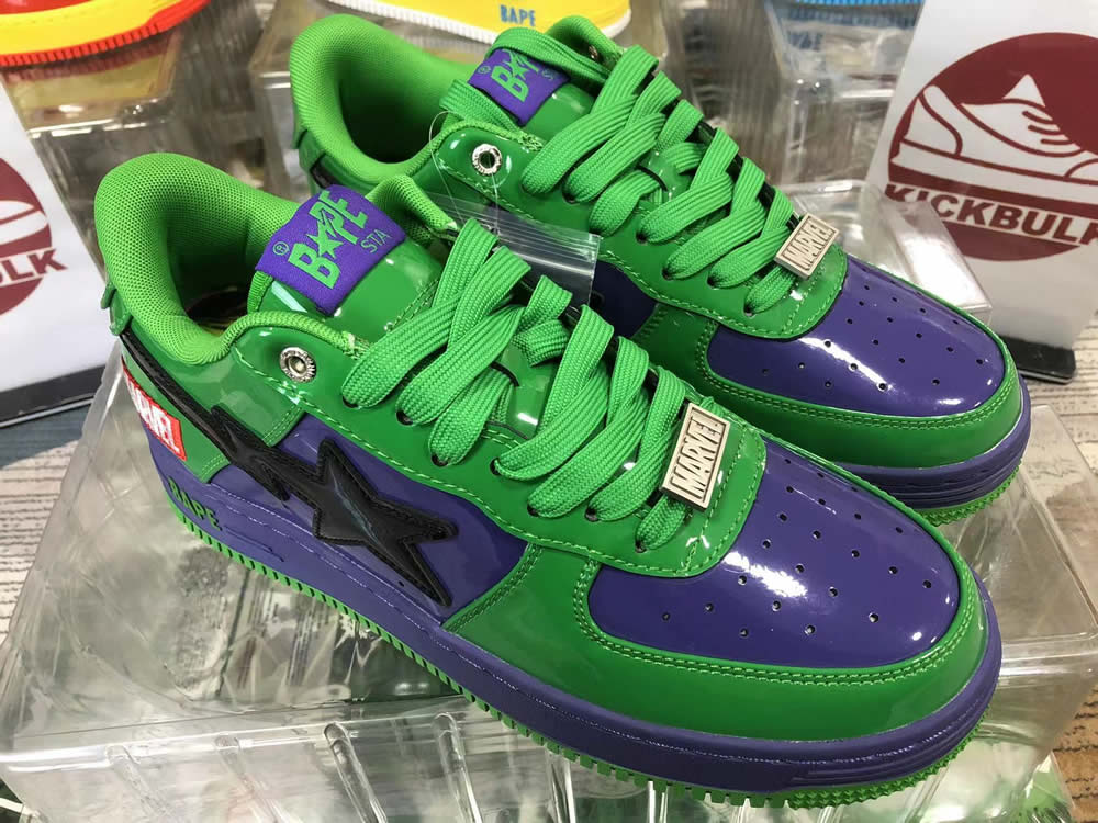 A Bathing Ape Bape Sta Low Green Sneaker 1173191904 5 - www.kickbulk.co