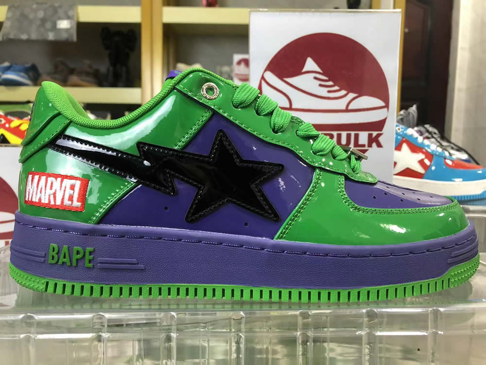 A Bathing Ape Bape Sta Low Green Sneaker 1173191904 7 - www.kickbulk.co